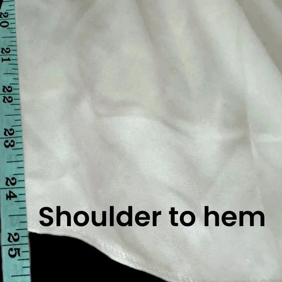 NWT Lola & Sophie Designer Blouse Knit White Turtle Neck Long Sleeve Small - Picture 12 of 14